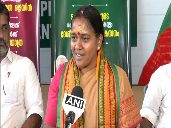 BJP's Alappuzha LS candidate Sobha Surendran (Photo/ANI)