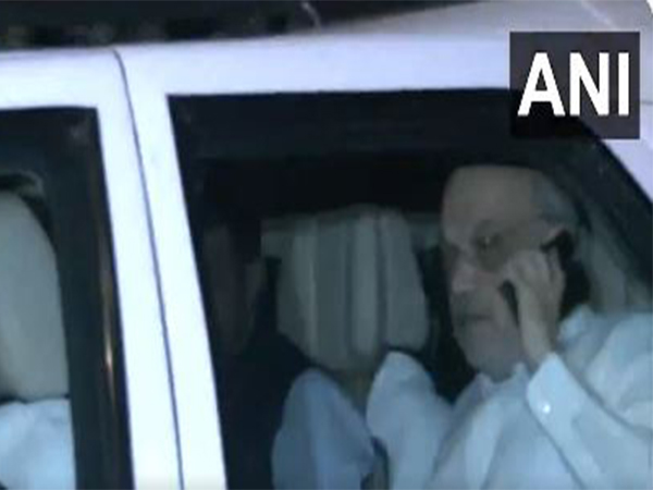 Home Minister Amit Shah leaves after meeting at BJP Chief's residence in Delhi. (Photo/ANI)