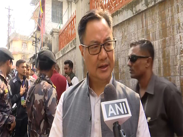 Union Minister Kiren Rijiju in Darjeeling (Photo/ANI)