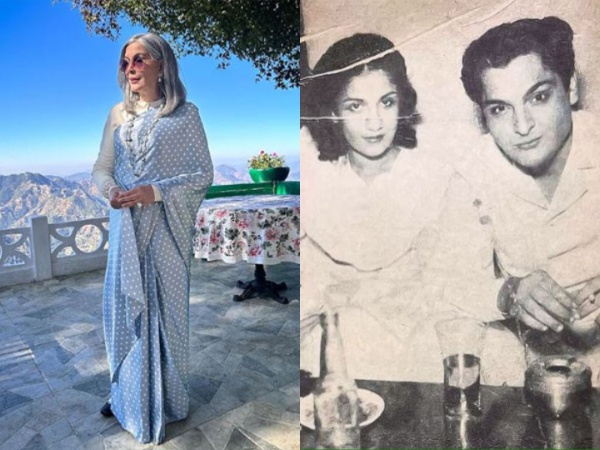 Zeenat Aman, her parents (Image source/Instagram)