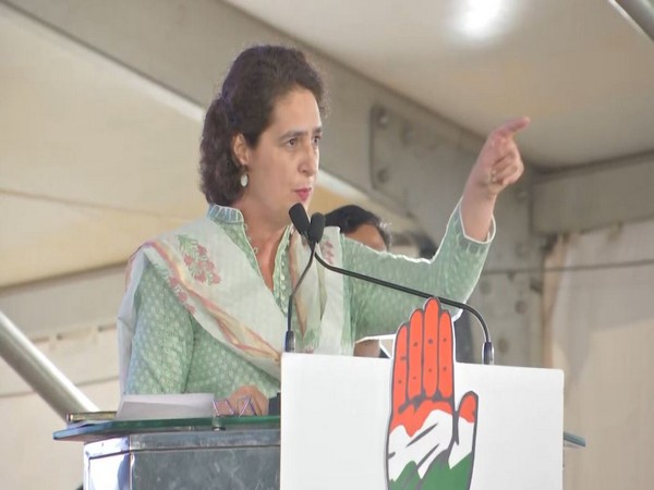 Congress General Secretary Priyanka Gandhi in Bengaluru (Photo/ANI)