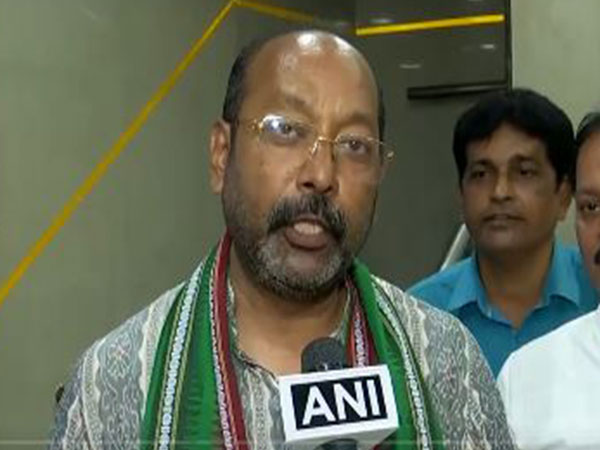 Bhrugu Baxipatra, BJD candidate from Baharampur Lok Sabha constituency (Photo/ANI)