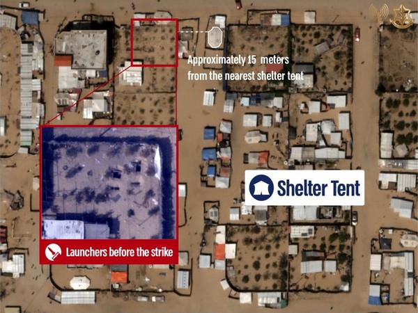 An Israeli infographic showing the location of Hamas rocket launchers (Photo/TPS)