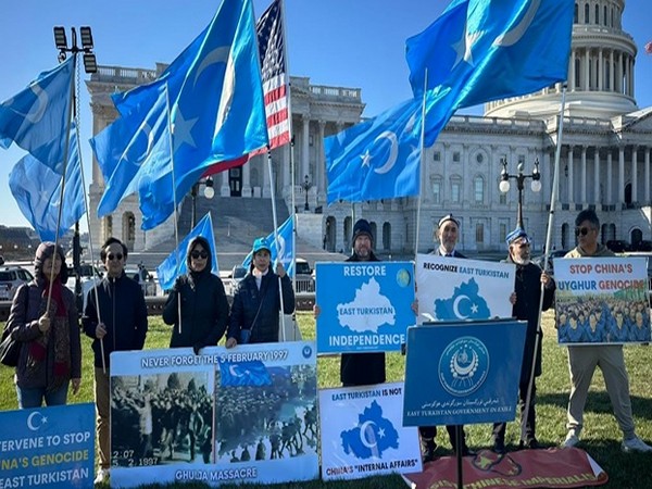 Uyghur protesters call on US Congress to recognise East Turkistan as an occupied country (File Image) (Image Credit: East Turkistan National Movement)