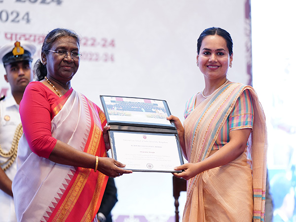 President Droupadi Murmu at the event. (Photo/ANI)