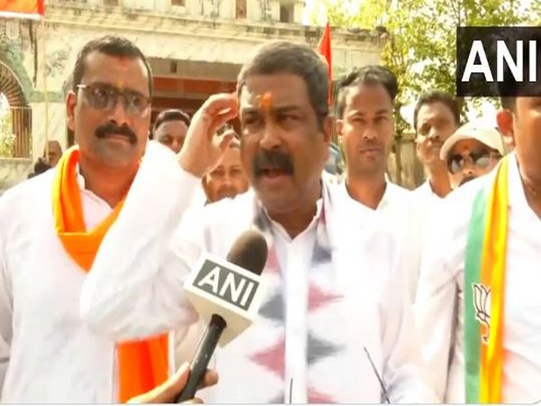 Union Minister and BJP Lok Sabha candidate from Sambalpur, Dharmendra Pradhan. (Photo/ANI)