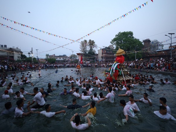 Festival celebrated in Nepal where Goddesses tour round pond in search of missing jewellery. (Photo/ANI) 