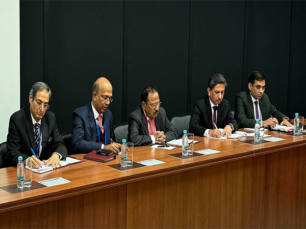 National Security Advisor Ajit Doval takes part in a plenary session at St Petersburg (Photo/X@IndEmbMoscow)