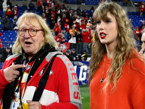 Travis Kelce's mother Donna Kelce, Taylor Swift (Image source: X)