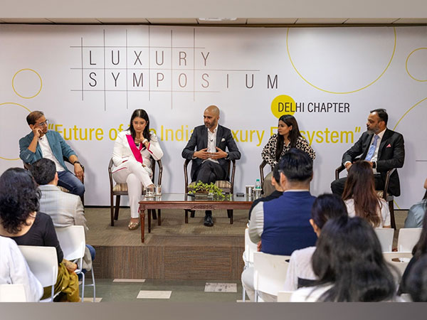 Panellists having a discussion at the Luxury Symposium at IIAD  