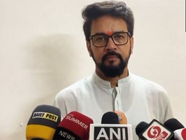 Union Minister and BJP candidate from Himachal Pradesh's Hamirpur Anurag Thakur (Photo/ANI)