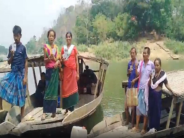 Bru refugee voters in Tripura (Photo/ANI)