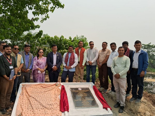 Indian diplomat inaugurates project (Photo/X @IndiaInNepal) 