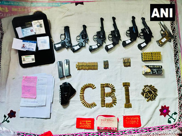 CBI recovers arms, ammunition from Sandeshkhali. (Photo/ANI)