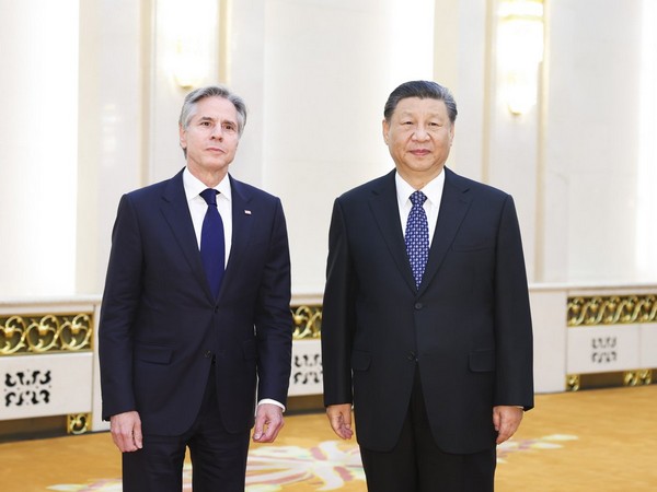US Secretary of State Antony Blinken and Chinese President Xi Jinping (Photo: X @SpokespersonCHN)