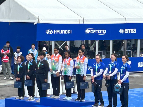 The Indian women's compound archery team started the medal rush for the country. (Photo - SAI Media)