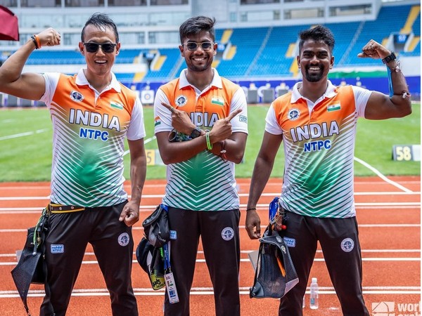 Indian men’s recurve team. (Picture: SAI Media)