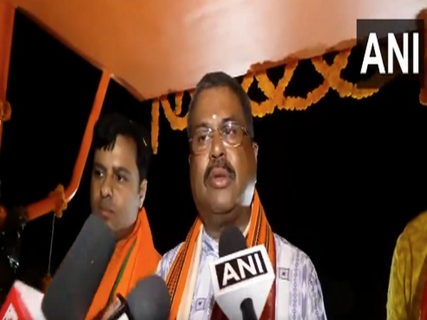 Union Minister and BJP candidate from Sambalpur Lok Sabha seat, Dharmendra Pradhan (Photo/ANI)