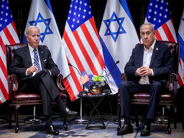 U.S. President Joe Biden meets Israeli Prime Minister Benjamin Netanyahu in Tel Aviv in 2023 (Photo/Reuters)