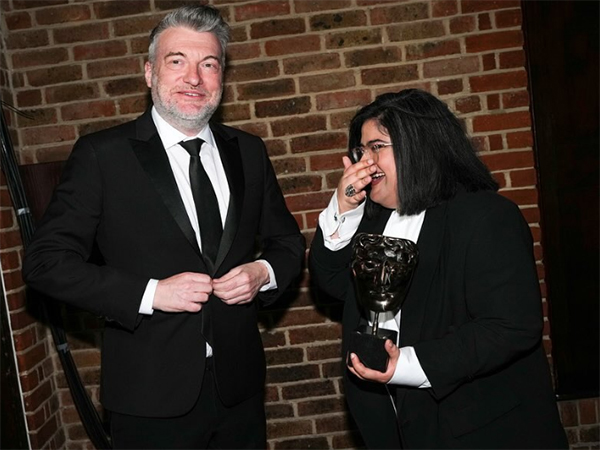 Charlie Brooker, Bisha K Ali with Writer: Drama Award for 'Demon 79 (Black Mirror)  (Image source: Instagram/bafta)