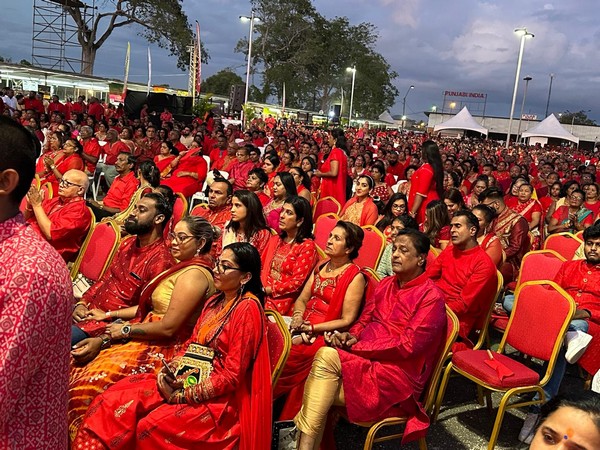Indian diaspora organises “Epic Hanuman Chalisa Chanting” event in Trinidad and Tobago (Photo/ANI)