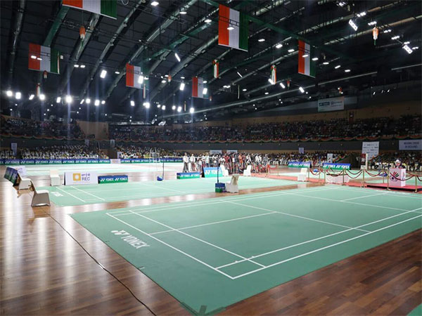 Badminton courts at Guwahati’s National Centre of Excellence (Image: BAI media)