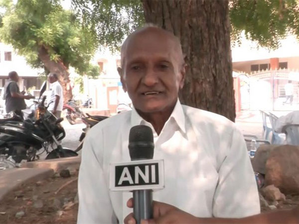 Farmer from Ankapur village in Nizamabad. (Photo/ANI)