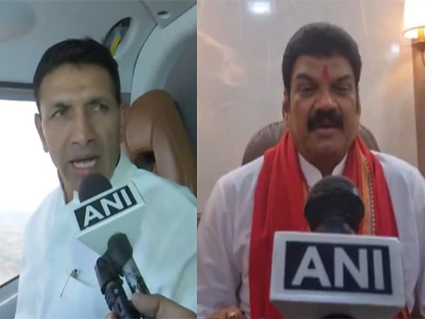 Congress chief Jitu Patwari (L) and Govind Singh Rajput (R)