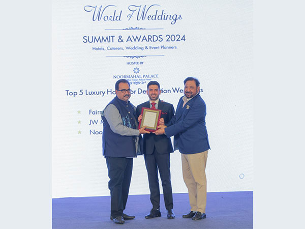 Noormahal Palace, Karnal bagged the prestigious award for Top 5 Luxury Hotels for Destination Weddings