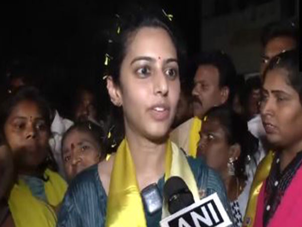 TDP candidate Sri Bharat's wife Tejaswini
