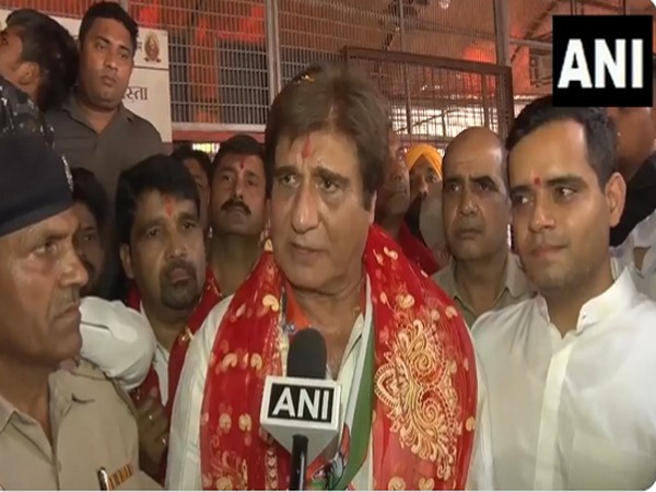 Raj Babbar, Congress candidate from Gurgaon Lok Sabha constituency (Photo/ANI)