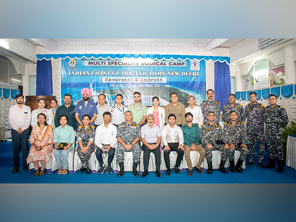 AIIMS New Delhi, Indian Coast Guard collaborate to host multispecialty medical camp in Lakshadweep (Photo/ANI)