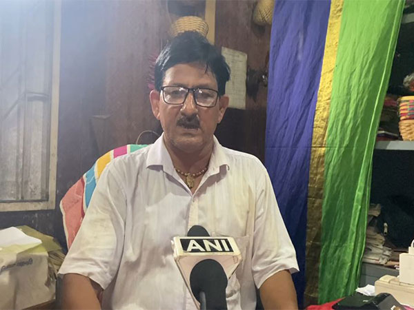 Tripura Bamboo Based Handicrafts Manufacturers and Suppliers Association Secretary Manoj Kumar Debnath (Photo/ANI)