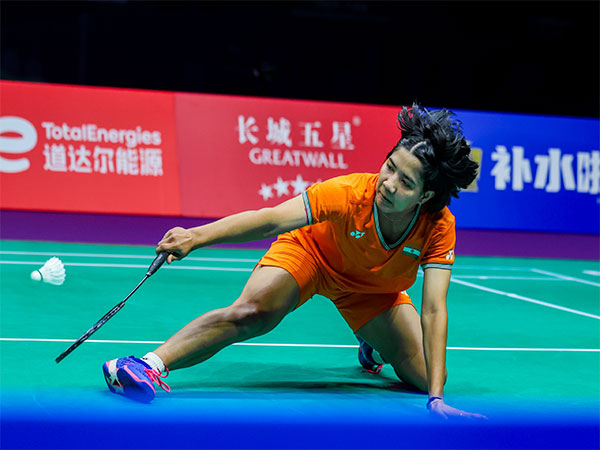 Indian shuttler Isharani Baruah in action during BWF Thomas and Uber Cup 2024 (Image: BAI)