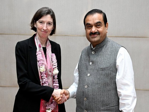 Adani Group Chairman Gautam Adani with British High Commissioner to India, Lindy Cameron (Photo/X @gautam_adani) 