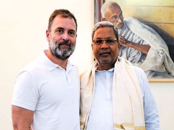 Congress leader Rahul Gandhi and Karnataka CM Siddaramaiah (Photo/@siddaramaiah)