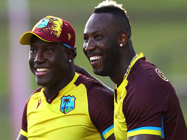 Rovman Powell and Andre Russell (Photo: ICC)