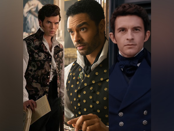 Luke Newton, Regé-Jean Page, Jonathan Bailey in a still from 'Bridgerton' (Image source: Instagram)
