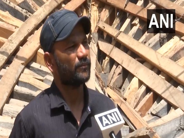 Sikander Qureshi, in-charge of woodwork of shipmaking in Veraval. (Photo/ANI)