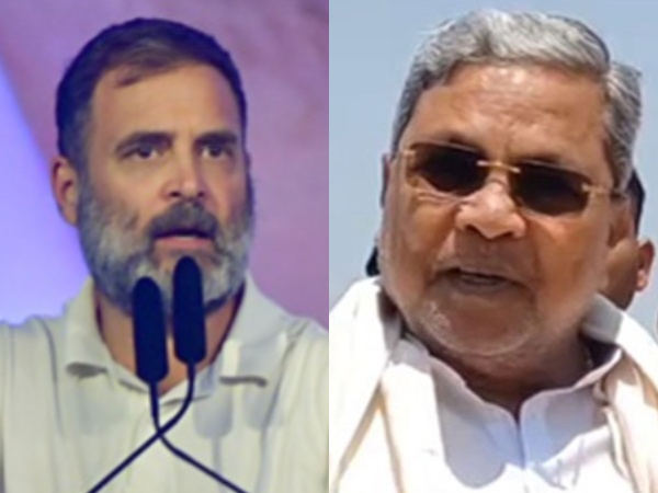 Congress leader Rahul Gandhi and Karnataka Chief Minister Siddaramaiah. (File Photo/ANI)