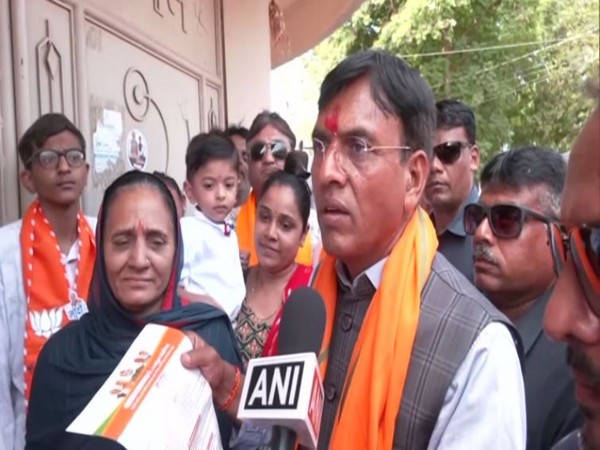 Union Minister and BJP candidate from Porbandar Mansukh Mandaviya. (Photo/ANI)