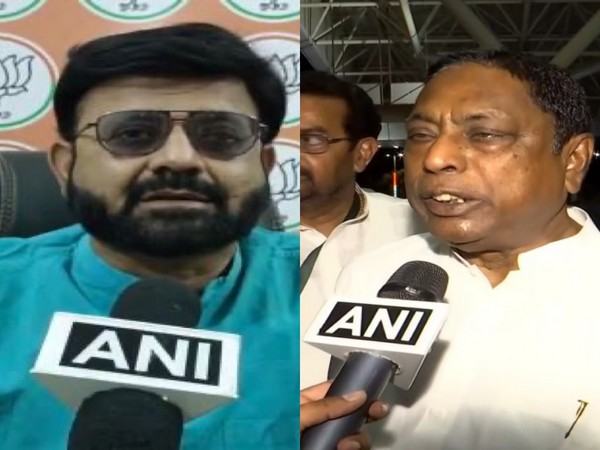 BJP spokesperson Pratul Shah Deo and Congress leader Alamgir Alam (Phoo/ANI)