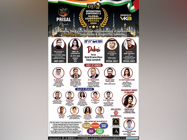 Renowned philanthropist Dr Vijay Kishore Bansal invited as Chief Guest PRISAL GLOBAL LEADERSHIP AWARDS in Dubai