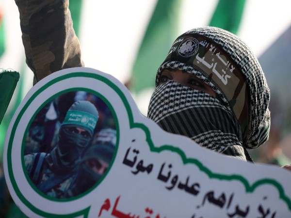 Hamas supporters at a rally in Gaza City (Photo/TPS)
