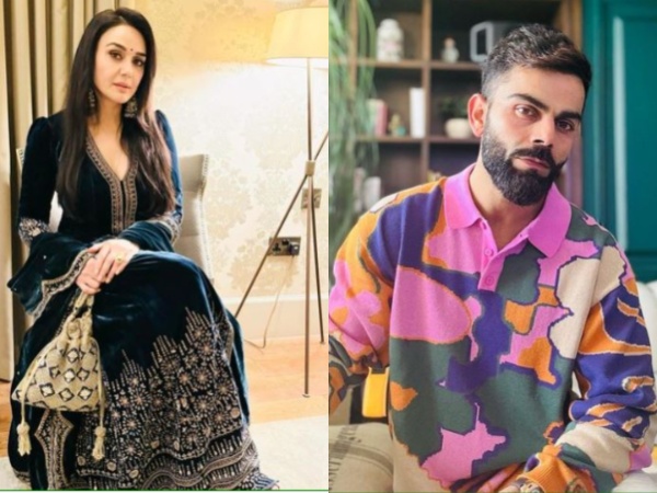 Preity Zinta, Virat Kohli (Image source/Instagram)