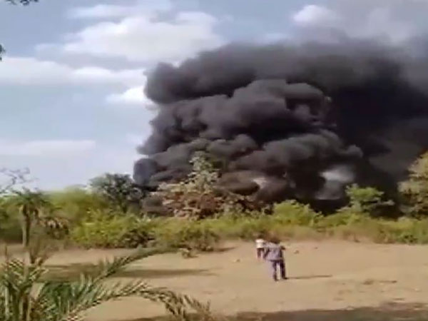 Massive fire breaks out in campus of Bhopal Carbide factory (Image/ANI)