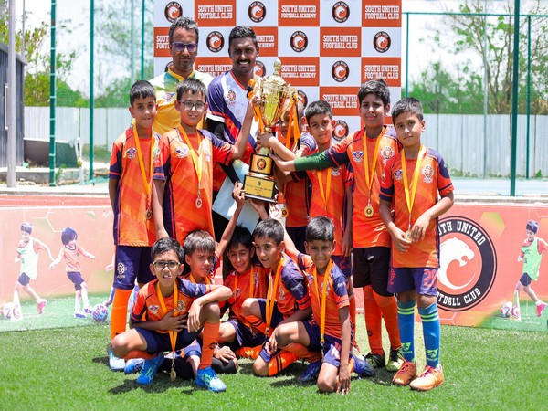 4 Lions FA team winning Blue Cubs League (Image: SUFC media)