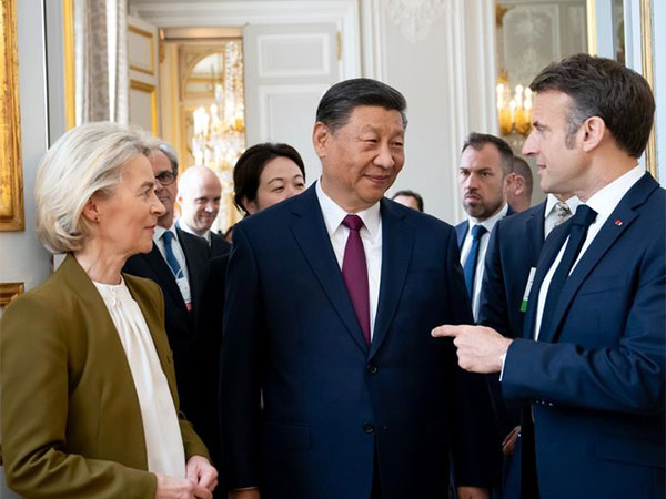 French President Emmanuel Macron, China's President Xi Jinping and European Commission President Ursula von der Leyen (Photo: X//@EmmanuelMacron)