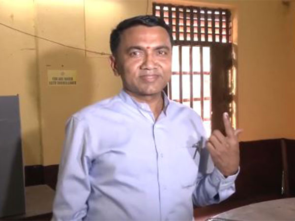 Goa Chief Minister Pramod Sawant cast his vote (Photo/ANI)