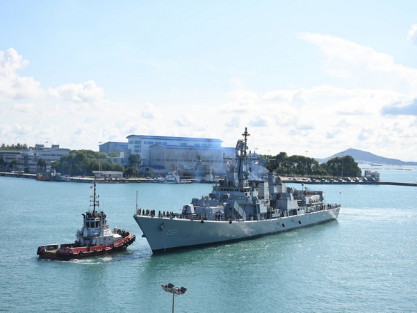 Indian Naval Ships reach Singapore (Photo/X@indiannavy)